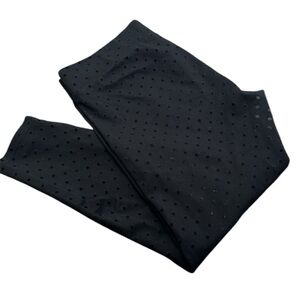 Loft black polka dot pant size large
